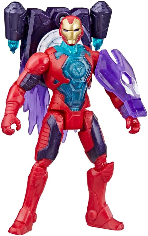 Avengers Marvel VenomVersus Epic World of Action Anti-Venom Iron Man Figure with Battle Gear Accessories, 4-Inch Super Hero Toys, Kids Ages 4+