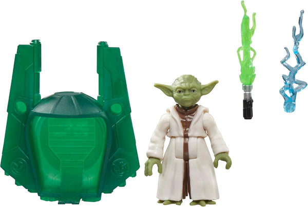 STAR WARS Epic World of Action Master Yoda, 4-Inch Scale Action Figure, Ship & 2 Accessories, Toys for Boys & Girls Ages 4+