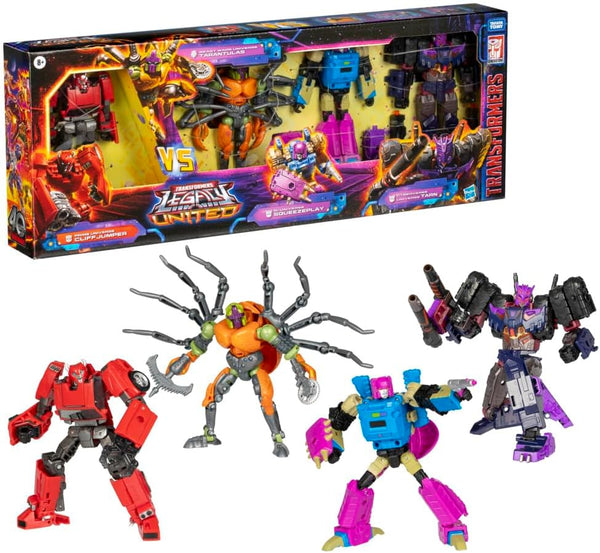 Legacy United Versus Vs. Multipack 4-Pack Action Figure Set compatible with Transformers, Black