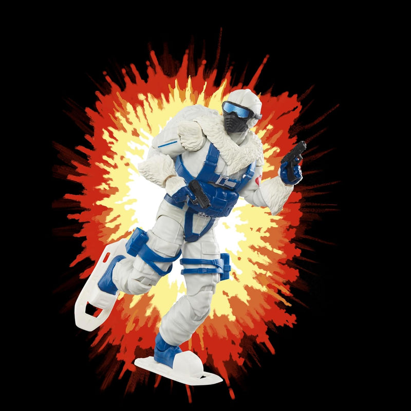 G.I. Joe Classified Series Retro Cardback Snow Serpent, Collectible 6-Inch Action Figure with 8 Accessories
