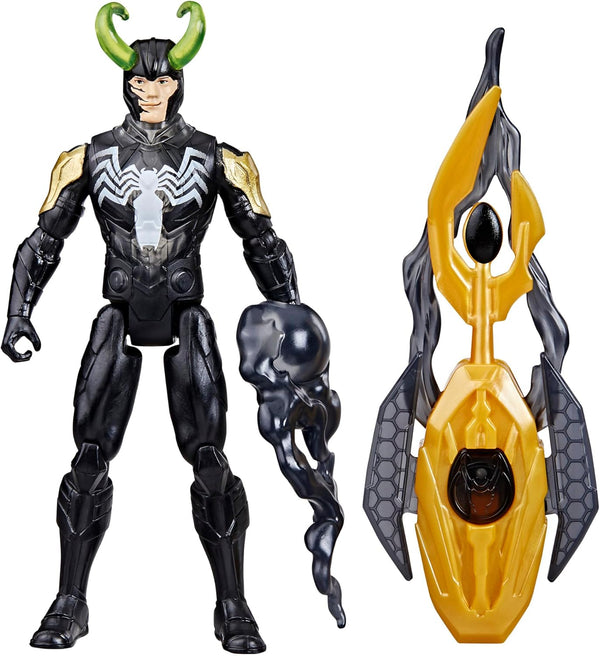 Avengers Marvel VenomVersus Epic World of Action Venomized Loki Figure with Battle Gear Accessories, 4-Inch Super Hero Toys for Kids Ages 4+