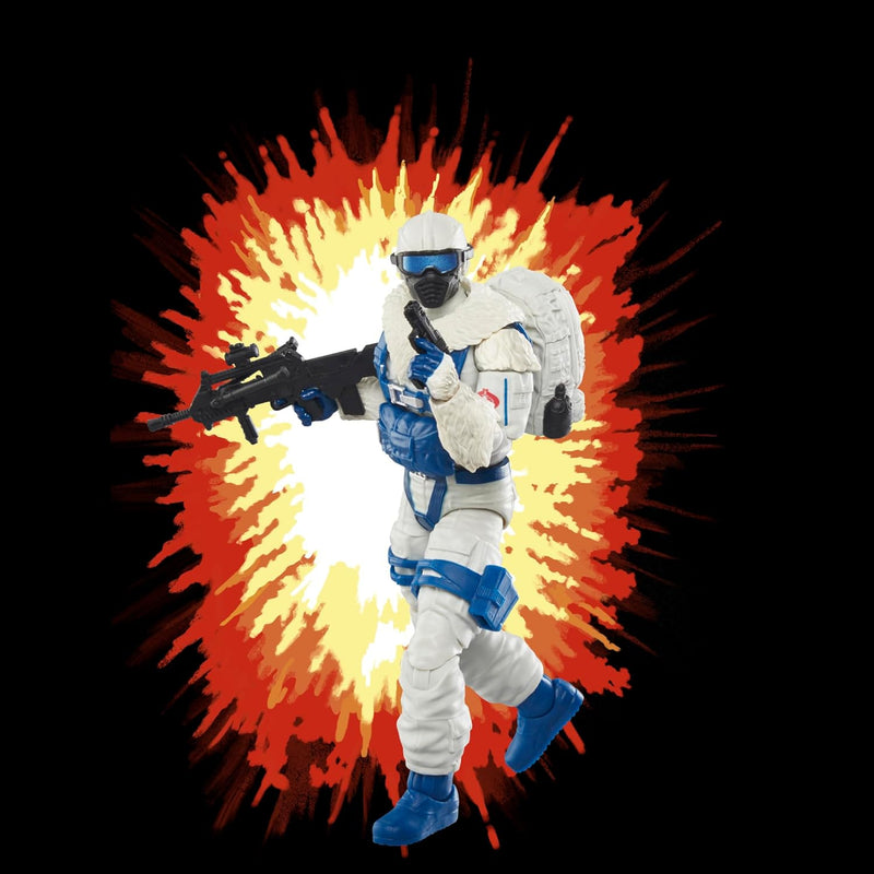 G.I. Joe Classified Series Retro Cardback Snow Serpent, Collectible 6-Inch Action Figure with 8 Accessories