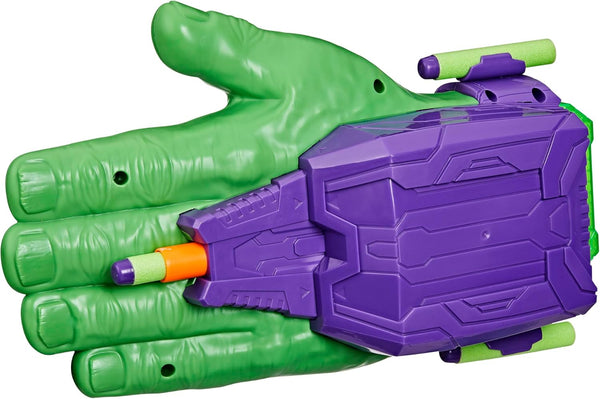 Marvel Avengers Hulk Thunderclap Blaster Roleplay Toy with 3 NERF Darts, Super Hero Toys for Kids Ages 5+