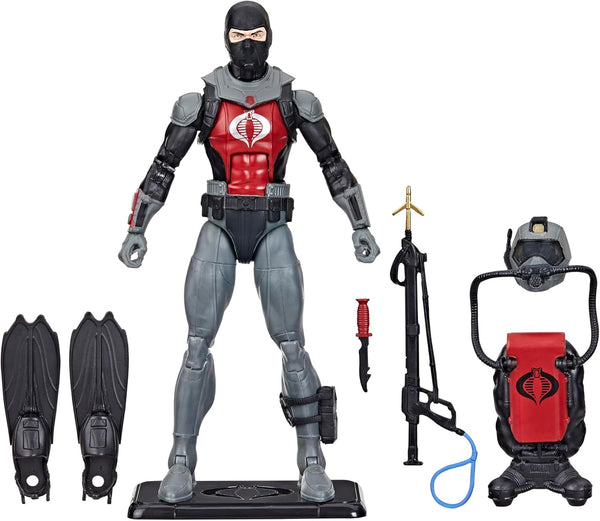 G.I. Joe Classified Series Retro Cardback Cobra EEL, Collectible 6-Inch Action Figure with 7 Accessories