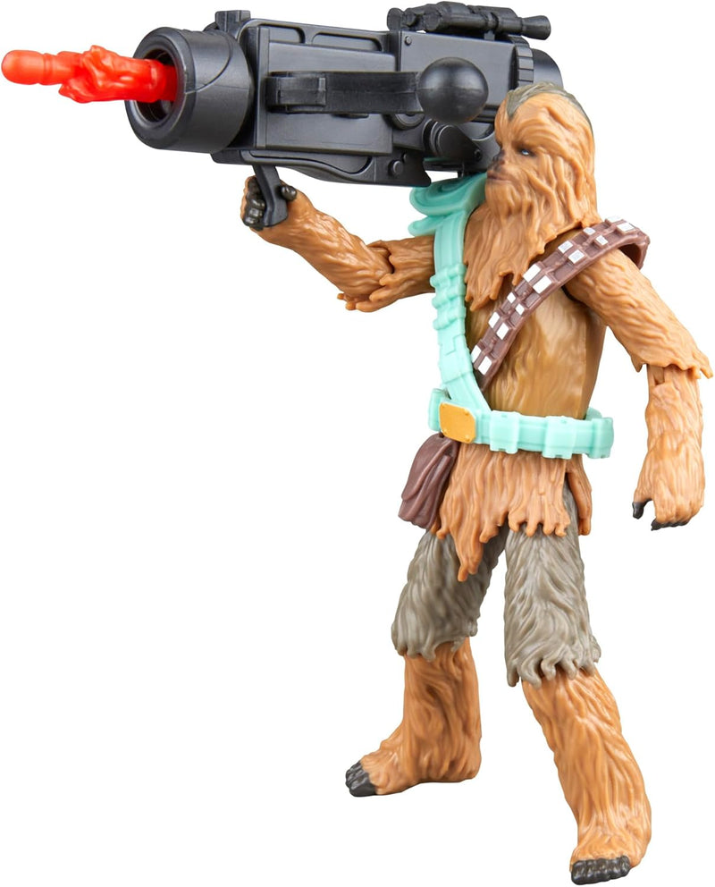 STAR WARS Epic World of Action Chewbacca 4-Inch Deluxe Action Figure & 4 Accessories, Toys for Boys & Girls Ages 4+