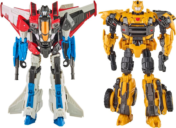 Transformers: Reactivate Video Game-Inspired Bumblebee and Starscream 2-Pack, 6.5-inch Converting Action Figures, 8+
