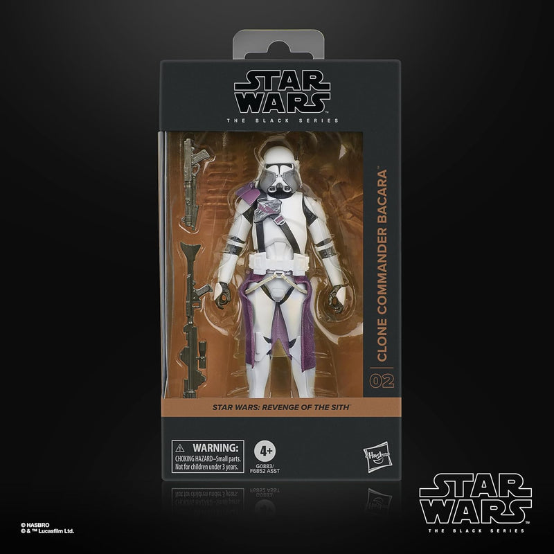 STAR WARS The Black Series Clone Commander Bacara, Revenge of The Sith Premium Collectible 6 Inch Action Figure
