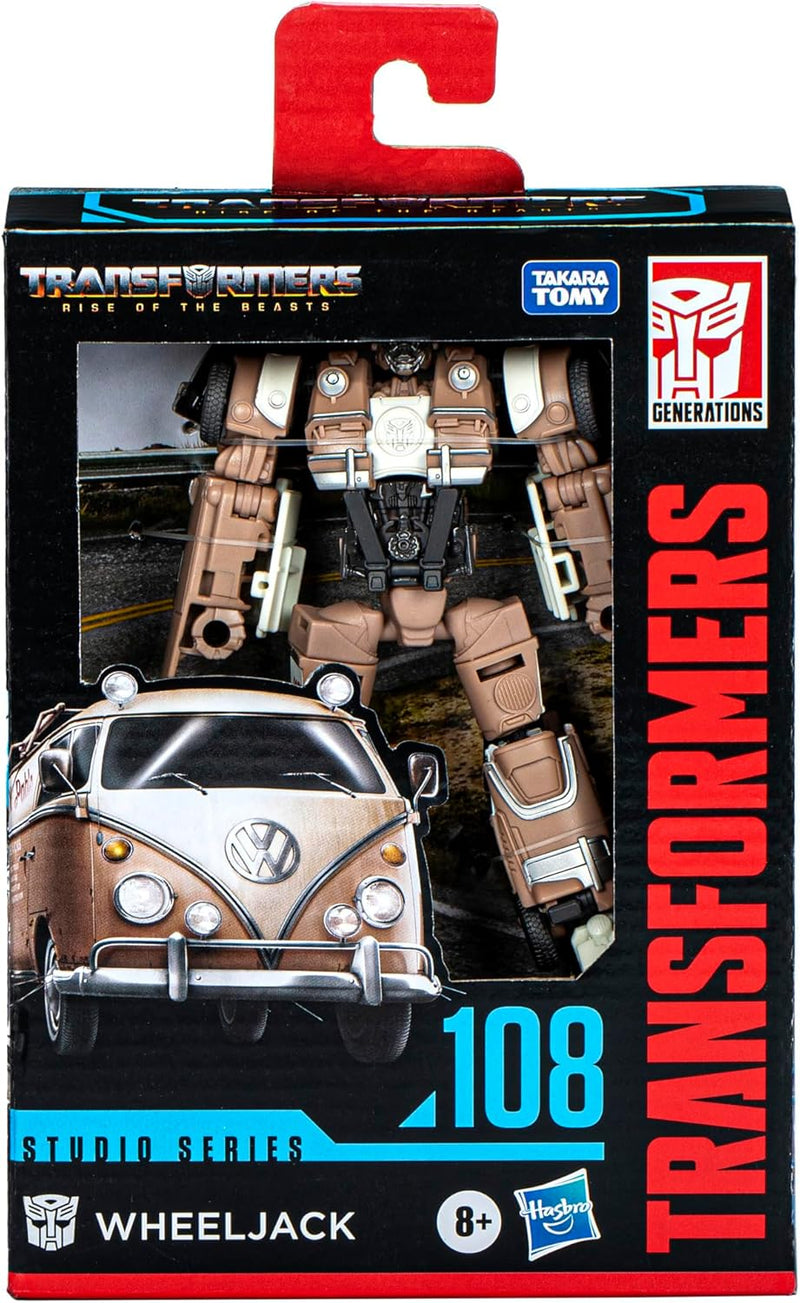 Transformers Toys Studio Series Deluxe Rise of The Beasts 108 Wheeljack, 4.5-inch Converting Action Figure, 8+