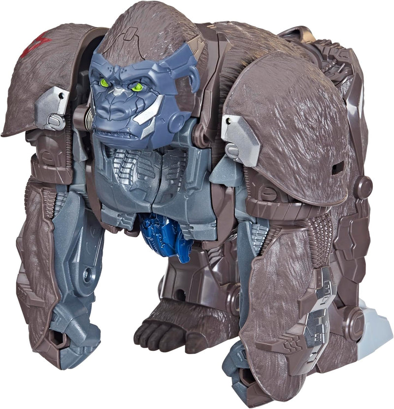 Transformers Toy Rise of The Beasts Movie, Smash Changer Optimus Primal Converting Action Figure for Ages 6 and Up, 9-Inch